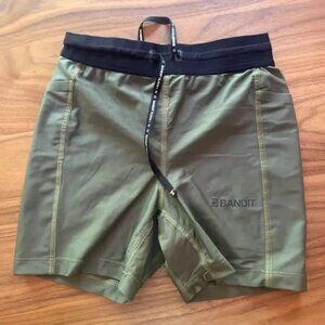 Bandit Running Women's Compression Shorts - Olive Size S